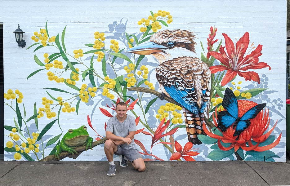 Hi, I am Alex Alex mural artist Brisbane